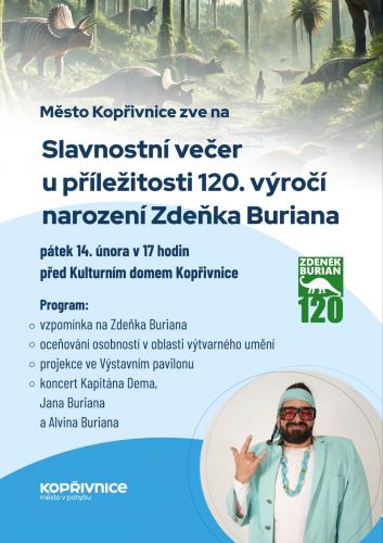 Slavnostní večer u příležitosti 120. výročí narození Zdeňka Buriana