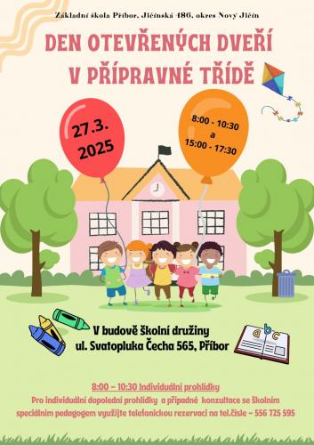 DEN OTEVŘENÝCH DVEŘÍ V PŘÍPRAVNÉ TŘÍDĚ ZŠ JIČÍNSKÁ PŘÍBOR