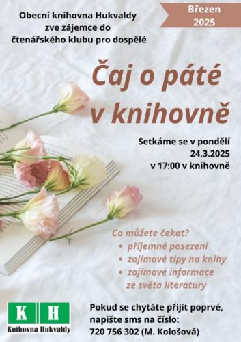 Čaj o páté v knihovně
