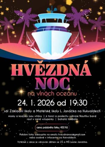HVĚZDNÁ NOC - na vlnách oceánu