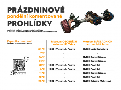 Letní pondělní komentovaná prohlídka
