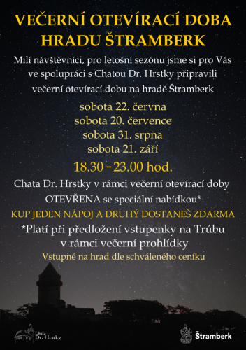 Večerní prohlídky hradu Štramberk