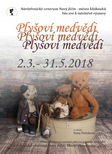 Výstava plyšových medvědů /teddybears/ ze sbírky Hany Pořízkové