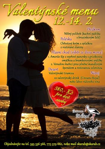 Valentýnské menu