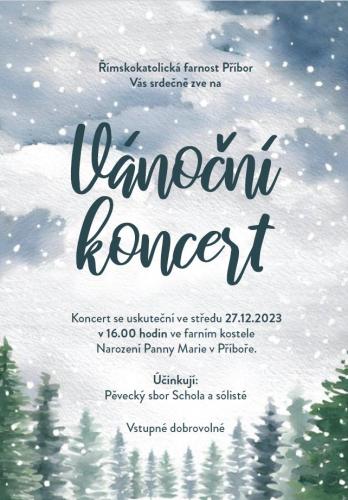 Vánoční koncert Scholy Příbor