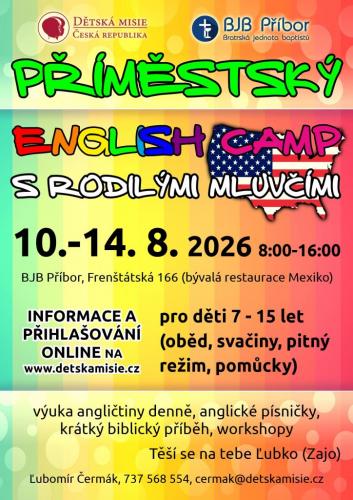 PŘÍMĚSTSKÝ ENGLISH CAMP