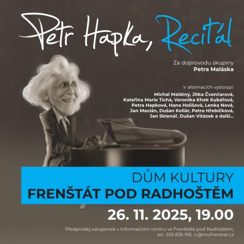 Petr Hapka, Recitál