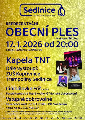 REPREZENTAČNÍ  OBECNÍ PLES