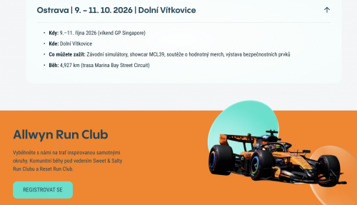 Allwyn Racing Roadshow 2026 – Ostrava