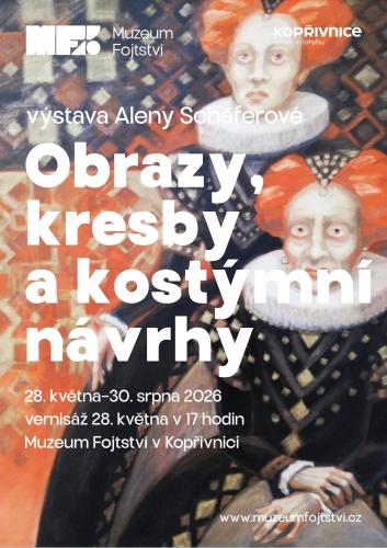 Obrazy, kresby a kostýmní návrhy