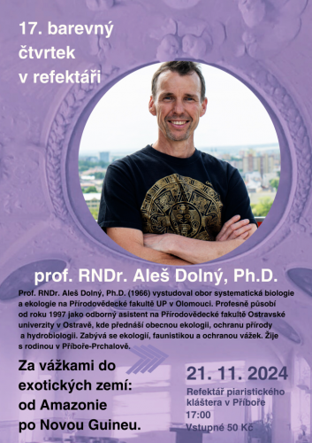 Barevný čtvrtek v refektáři - prof. RNDr. Aleš Dolný, Ph.D.