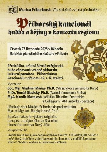PŘÍBORSKÝ KANCIONÁL – hudba a dějiny v kontextu regionu