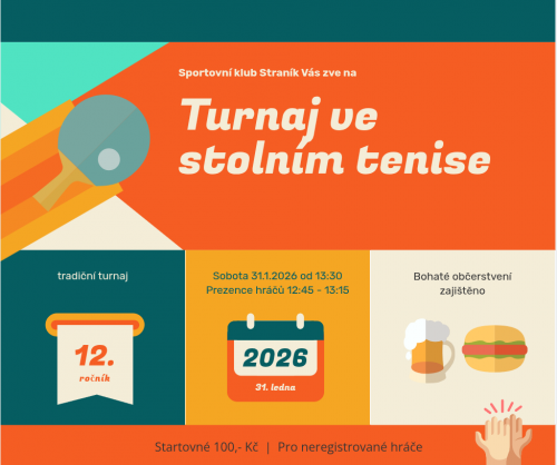 12. Ročník Tradičního Turnaje Ve Stolním Tenise