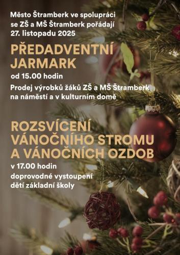 Rozsvícení vánočního stromu a předadventní jarmark