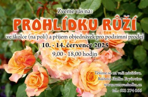 PROHLÍDKU RŮŽÍ
