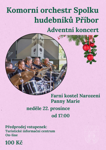 Adventní koncert komorního orchestru Spolku hudebníků Příbor